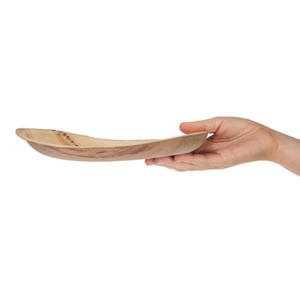 Fiesta Compostable Palm Leaf Plates Round 250mm (Pack of 100) - Image 6