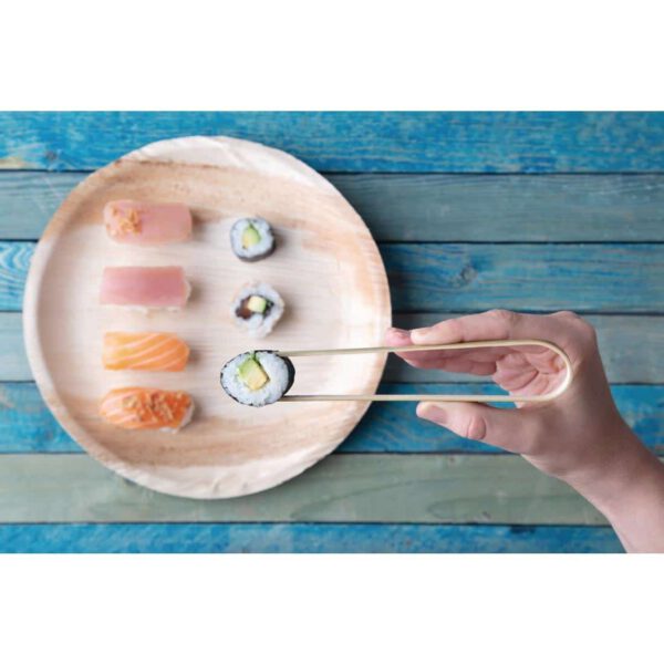 Fiesta Compostable Palm Leaf Plates Round 250mm (Pack of 100) - Image 8