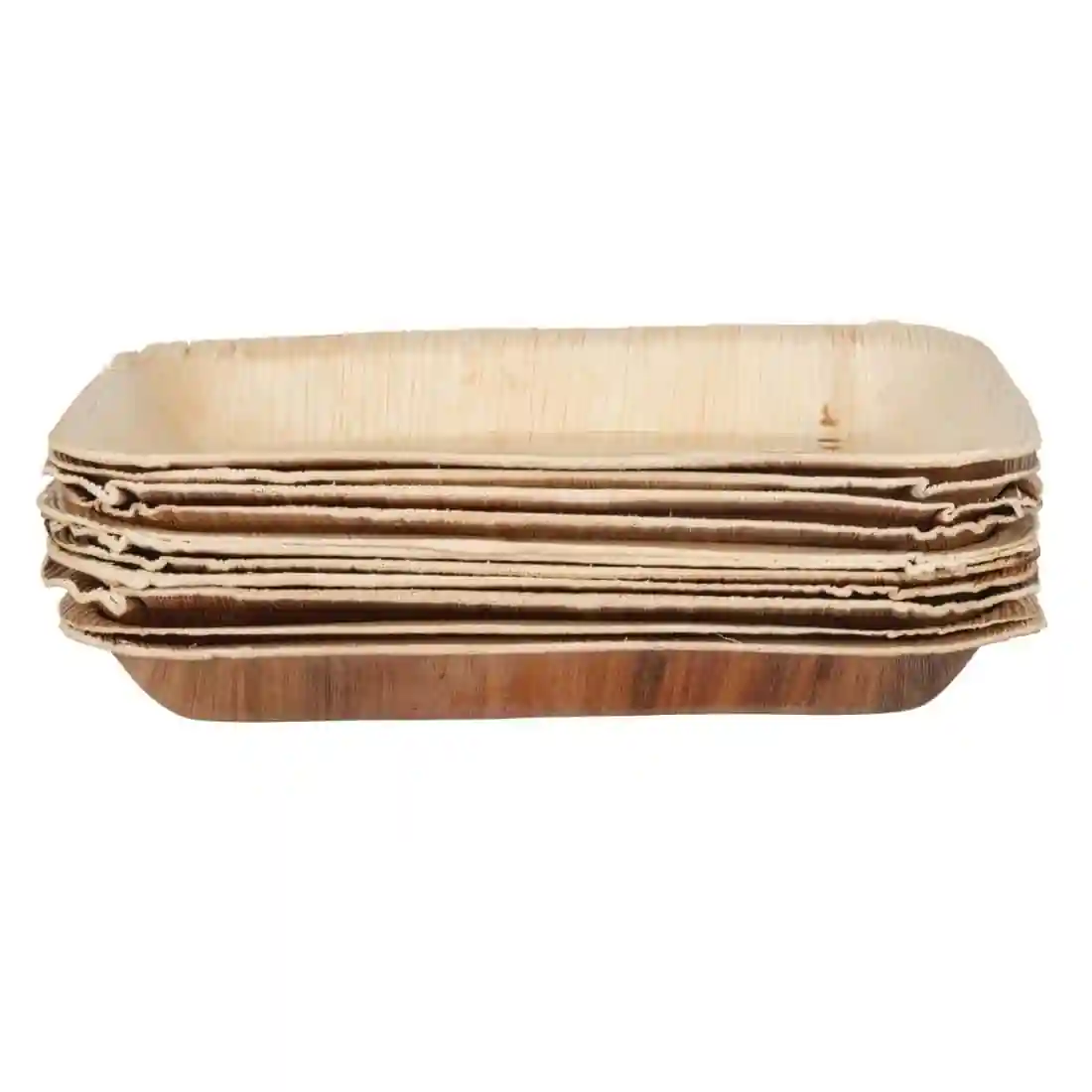 Fiesta Compostable Deep Palm Leaf Plates Rectangular 250mm (Pack of 100) - Image 7