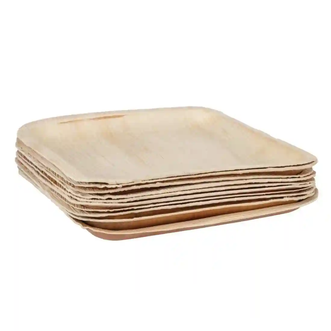 Fiesta Compostable Palm Leaf Plates Square 250mm (Pack of 100) - Image 3