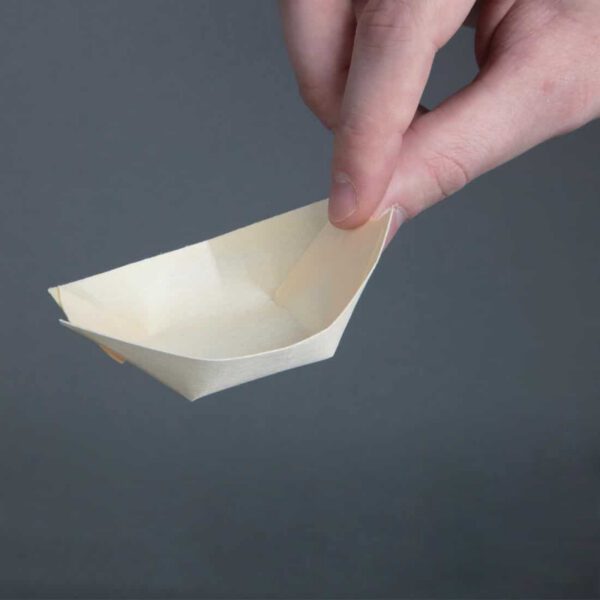 Fiesta Compostable Wooden Sushi Boats Small 80mm (Pack of 100) - Image 2