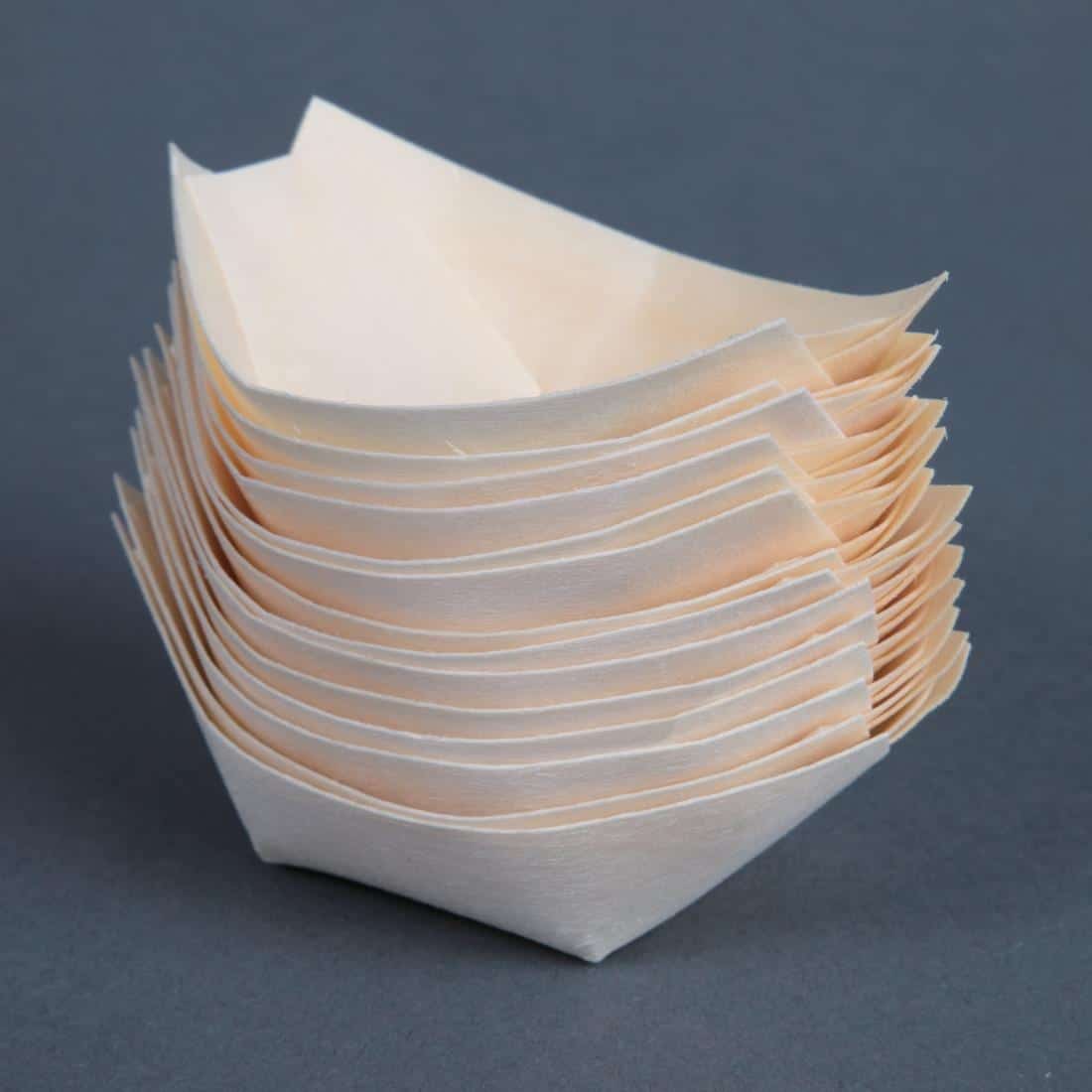 Fiesta Compostable Wooden Sushi Boats Small 80mm (Pack of 100) - Image 9