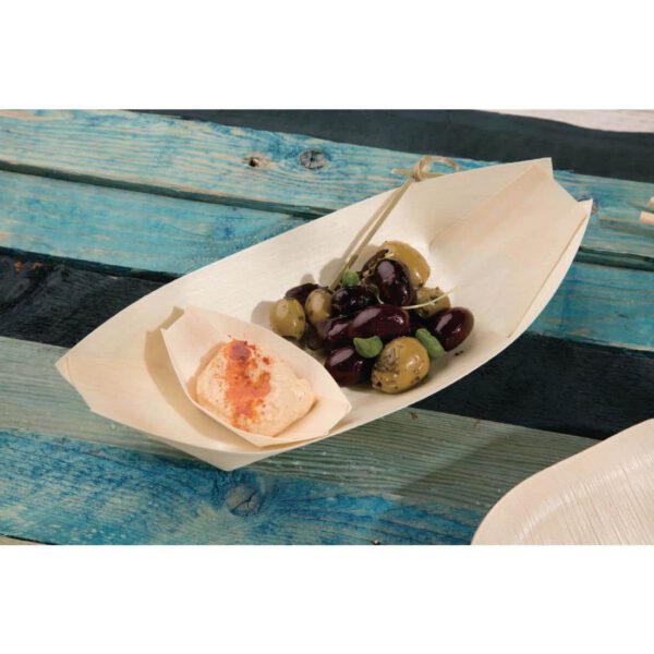 Fiesta Compostable Wooden Sushi Boats Medium 190mm (Pack of 100) - Image 5