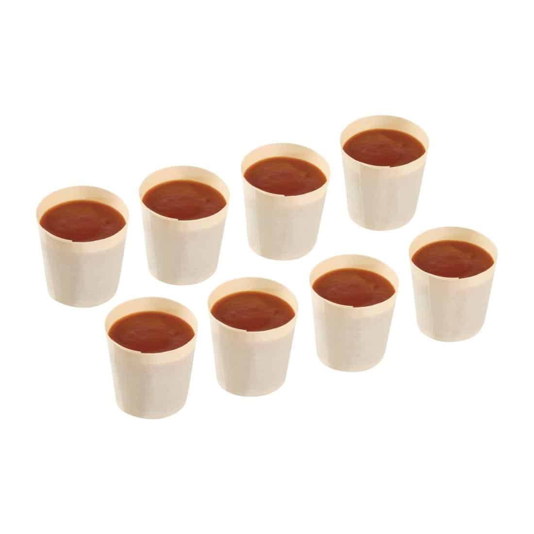 Fiesta Compostable Wooden Sauce Pots 38ml / 1.25oz (Pack of 100) - Image 7