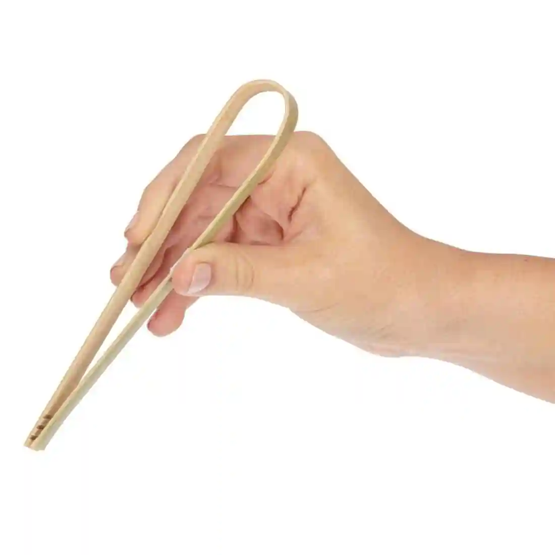 Fiesta Compostable Mini Bamboo Tongs (Pack of 50) - Image 4