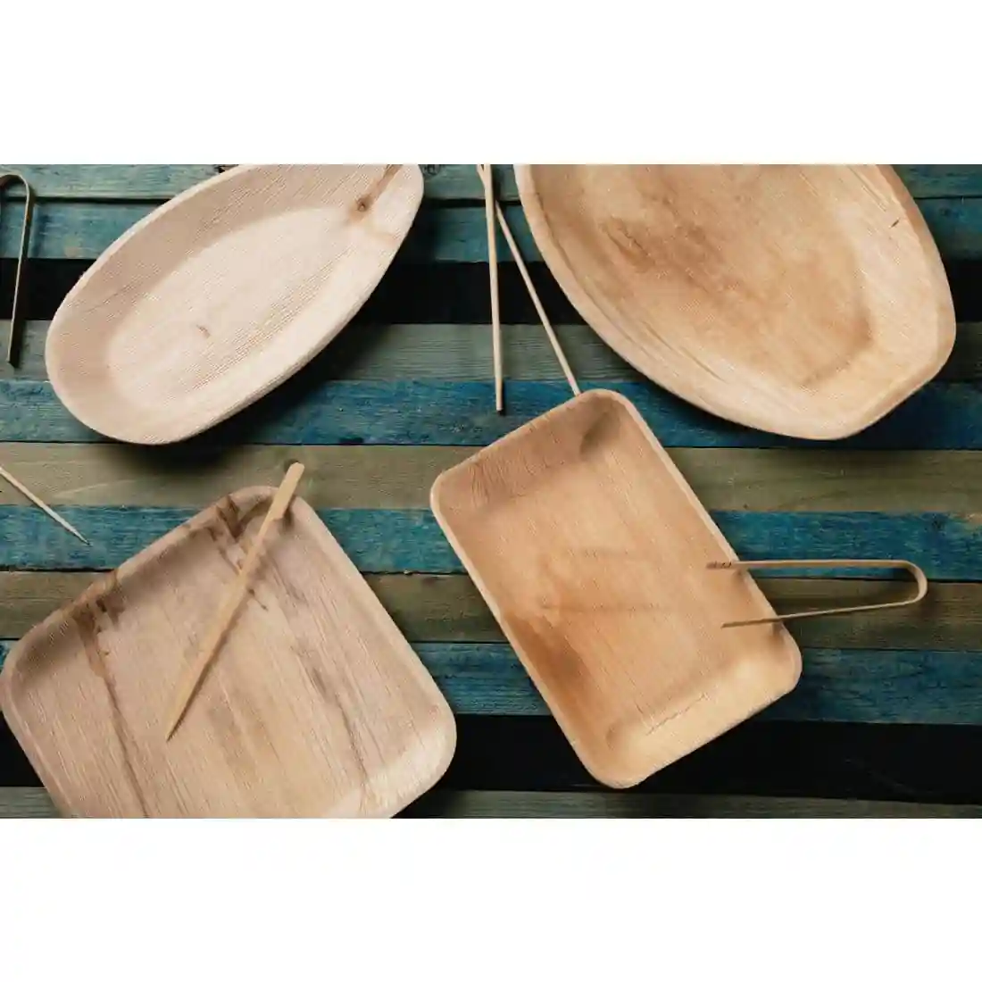 Fiesta Compostable Mini Bamboo Tongs (Pack of 50) - Image 7