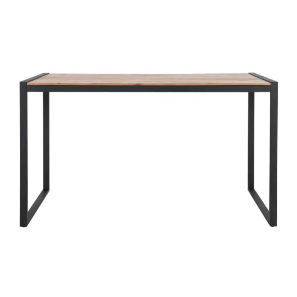 Bolero Steel and Acacia Industrial Bar Table 1800x900mm - Image 1