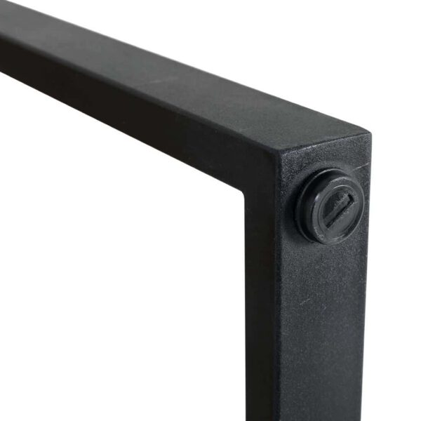 Bolero Steel and Acacia Industrial Bar Table 1800x900mm - Image 6