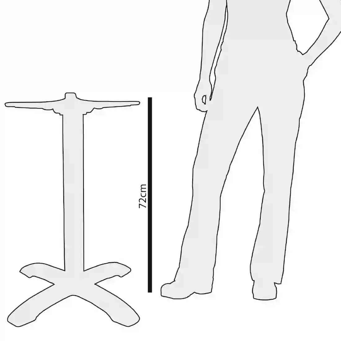 Bolero Cast Iron Table Base - Image 2