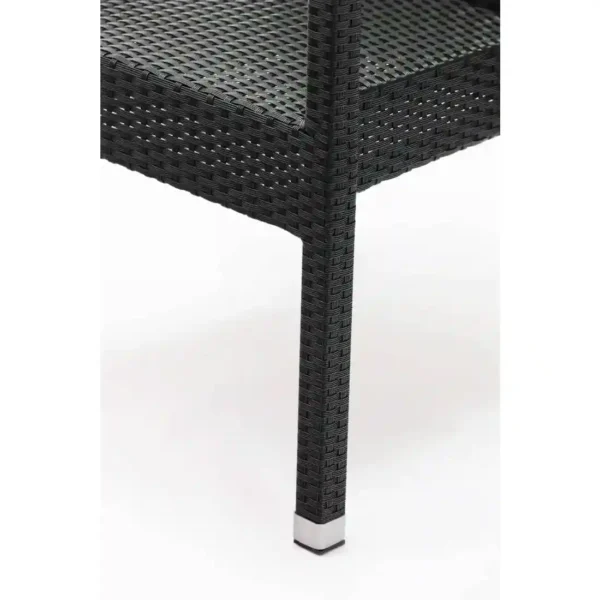 Bolero PE Wicker Armchairs Charcoal (Pack of 4) - Image 4