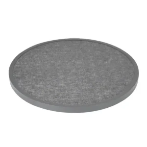 Bolero Fibre Glass Round Table Top Brushed Black 580mm