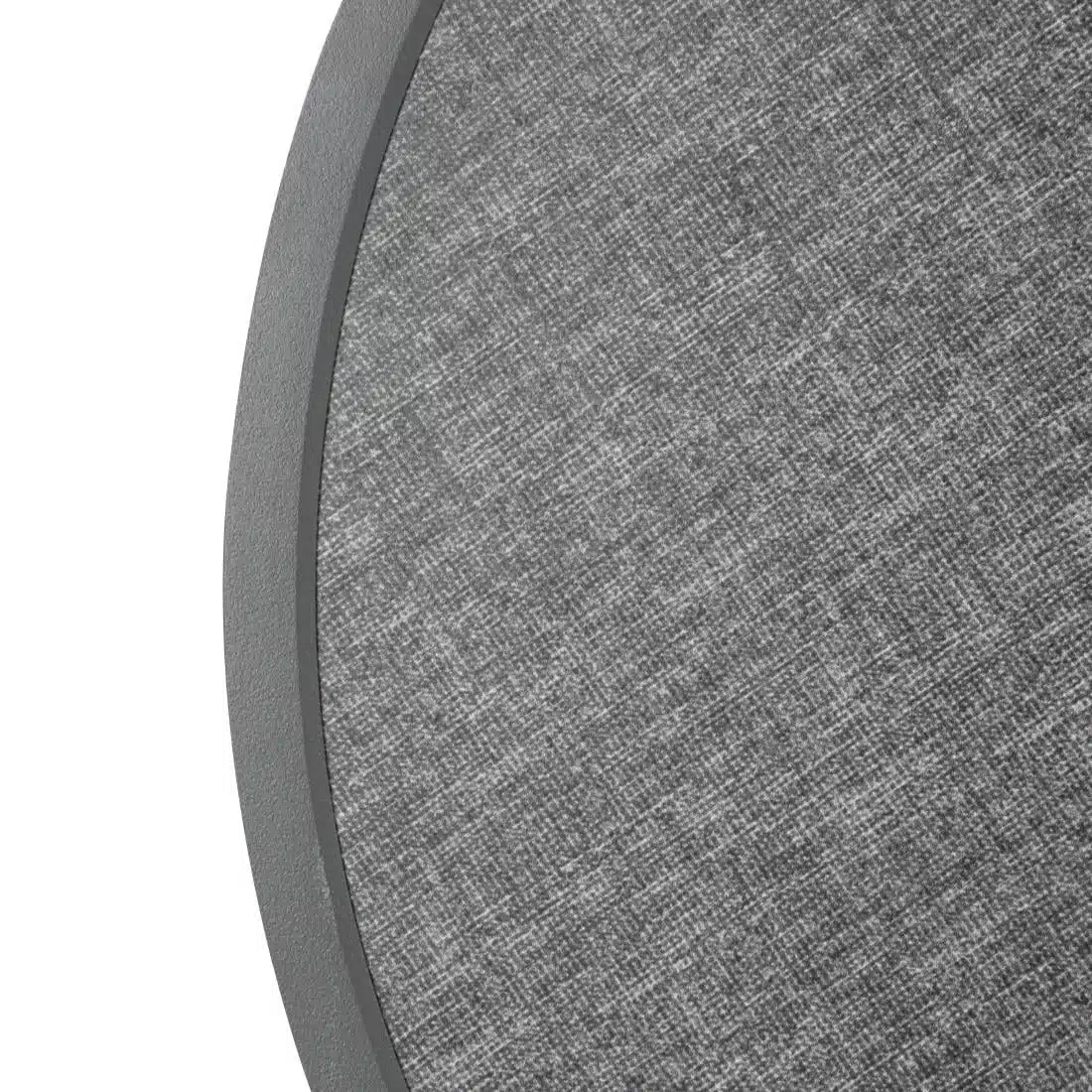 Bolero Fibre Glass Round Table Top Brushed Black 580mm - Image 3