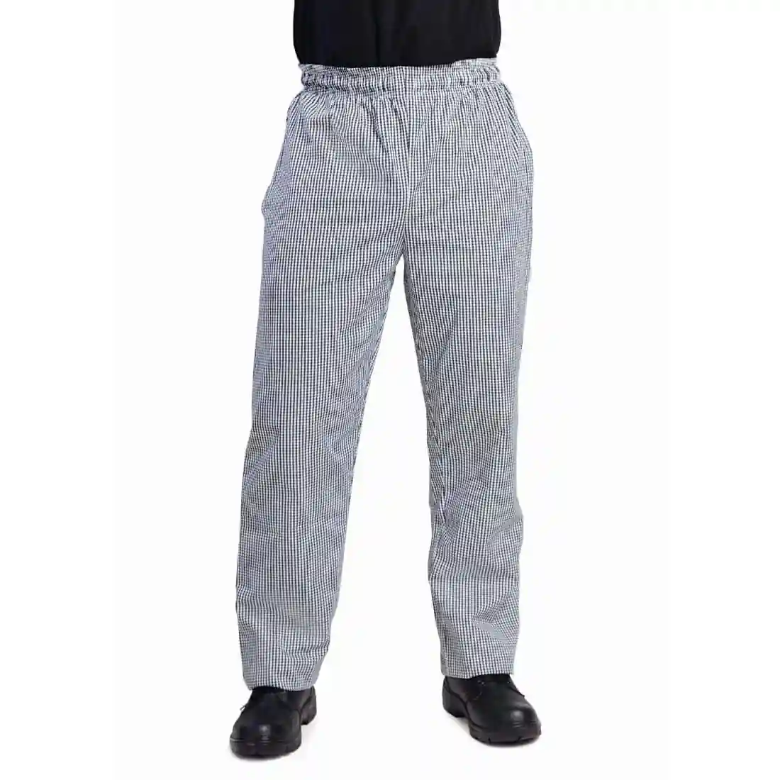 Whites Unisex Vegas Chefs Trousers Black and White Check - Image 2