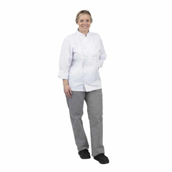 Whites Unisex Vegas Chefs Trousers Black and White Check - Image 5