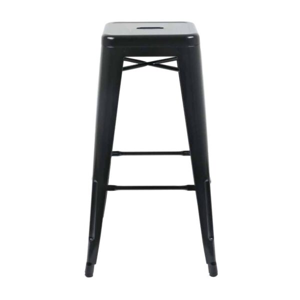 Bolero Bistro Steel High Stool Black (Pack of 4) - Image 10
