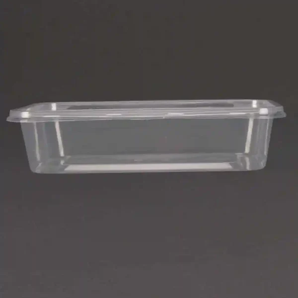 Fiesta Recyclable Plastic Microwavable Containers with Lid Small 500ml (Pack of 250) - Image 3