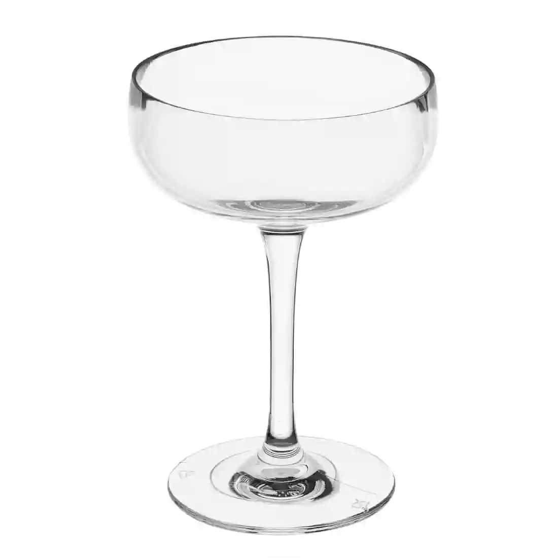 Olympia Kristallon Polycarbonate Champagne Coupe Glasses 210ml (12 pack) - Image 2