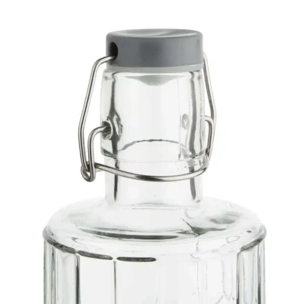 Olympia Geo Glass Water Bottle with Stopper 1Ltr (6 pack) - Image 3