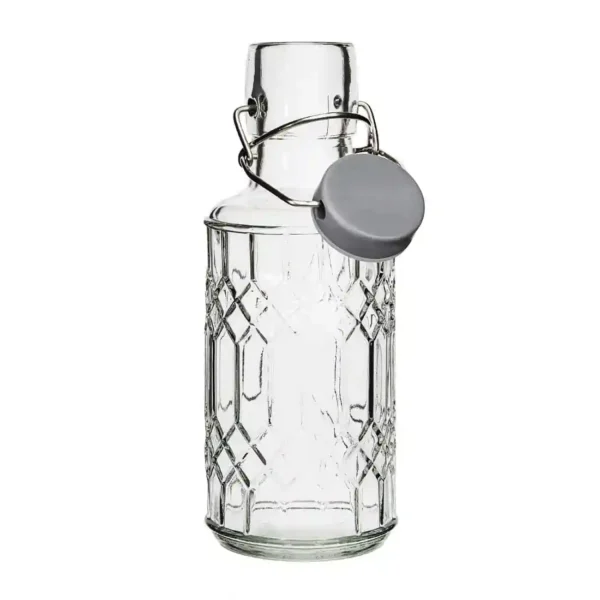 Olympia Geo Glass Water Bottle with Stopper 380ml (6 pack) - Image 2