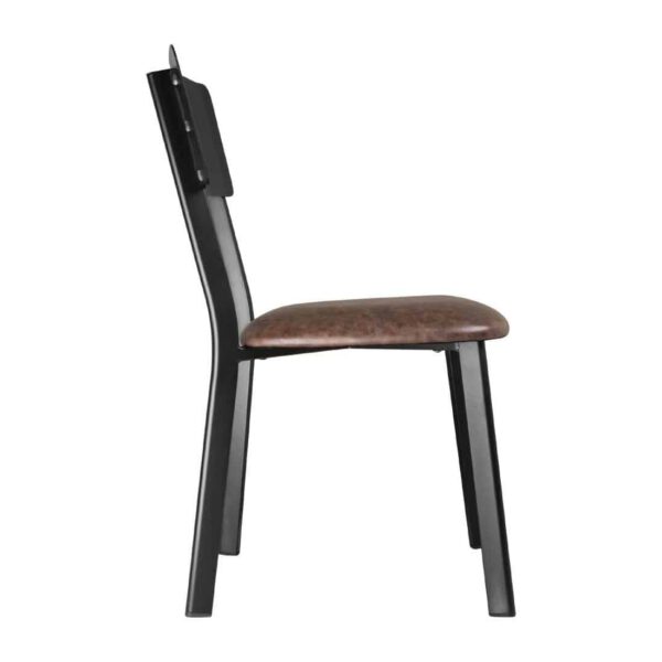 Bolero Metal & PU Side Chairs Vintage Mocha (Pack 4) - Image 2