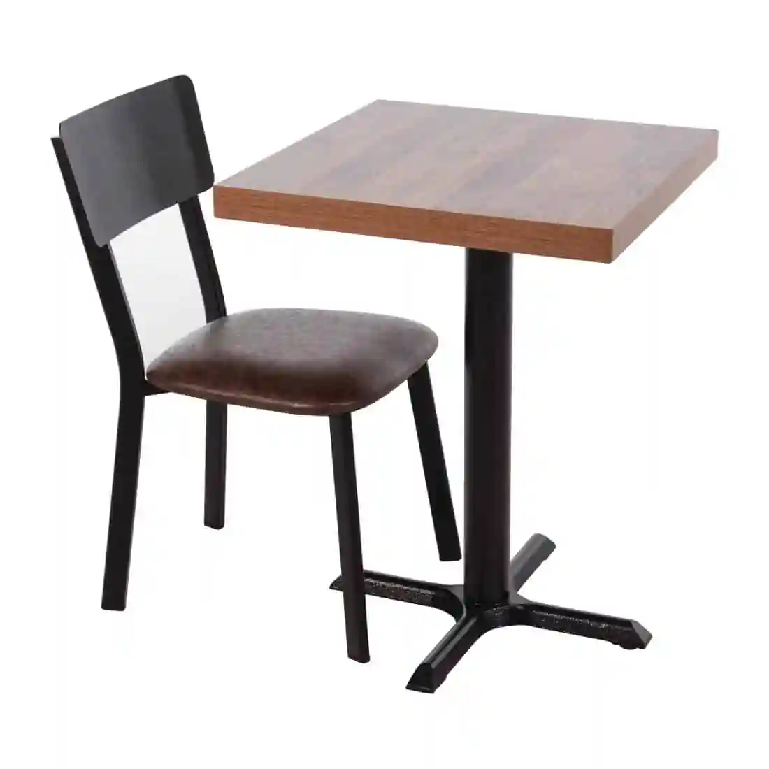 Bolero Metal & PU Side Chairs Vintage Mocha (Pack 4) - Image 6