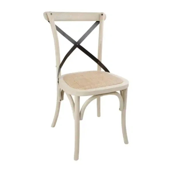 Bolero Bentwood Chairs with Metal Cross Backrest (Pack of 2) - Image 1
