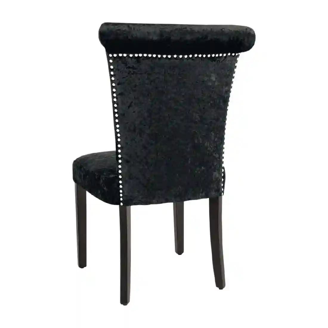 Bolero Black Crushed Velvet Dining Chair (Pack of 2) - Image 3