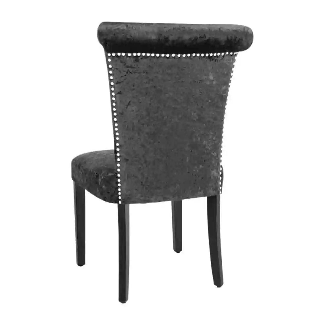 Bolero Black Crushed Velvet Dining Chair (Pack of 2) - Image 5