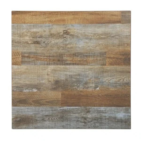 Bolero Pre-Drilled Square Table Top Urban Dark 700mm - Image 3
