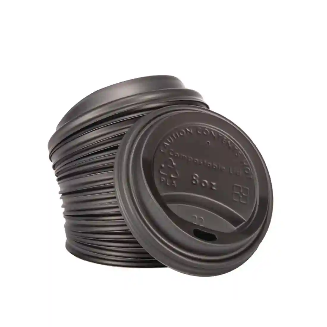 Fiesta Compostable Coffee Cup Lids 225ml / 8oz (Pack of 50) - Image 4
