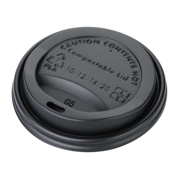Fiesta Compostable Coffee Cup Lids 340ml / 12oz (Pack of 50) - Image 7