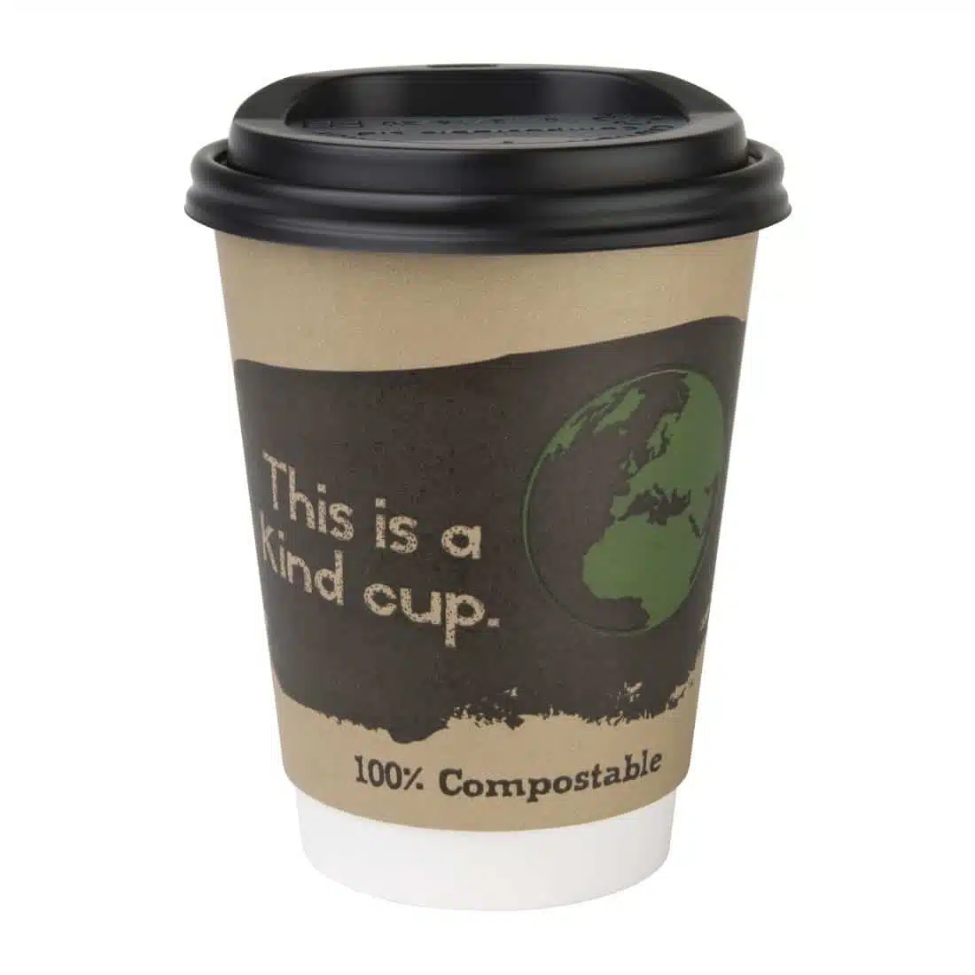 Fiesta Compostable Coffee Cup Lids 340ml / 12oz (Pack of 50) - Image 9