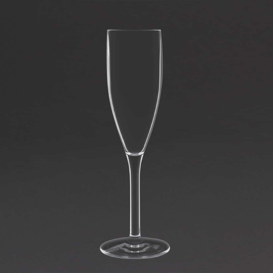 Olympia Kristallon Polycarbonate Champagne Flutes 210ml (Pack of 12) - Image 6