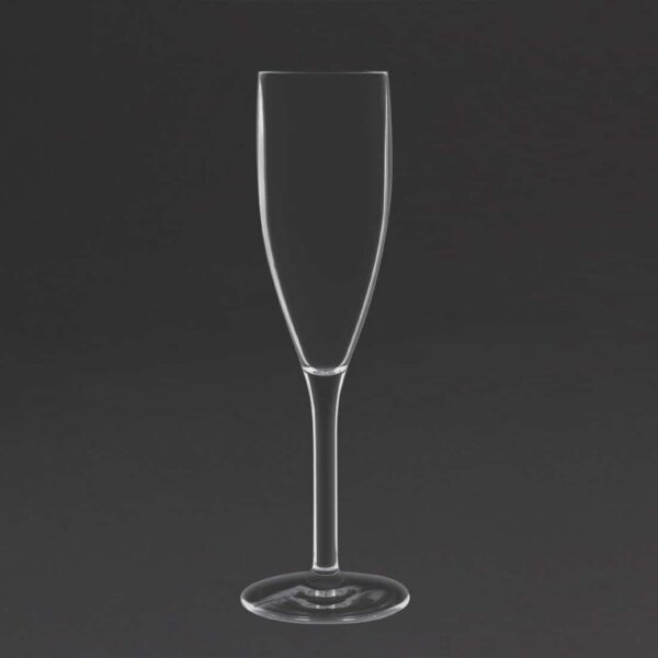 Olympia Kristallon Polycarbonate Champagne Flutes 210ml (Pack of 12) - Image 4
