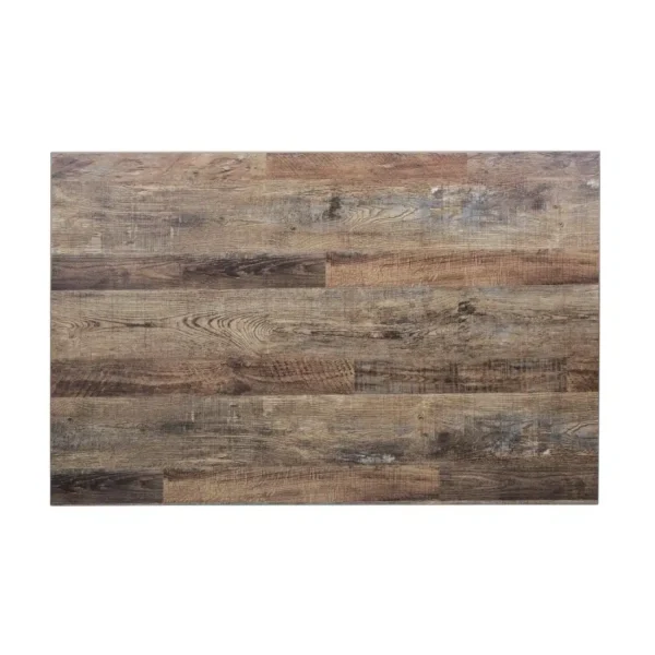 Bolero Pre-Drilled Rectangular Table Top Urban Dark 1100(W) x 700(D)mm - Image 2