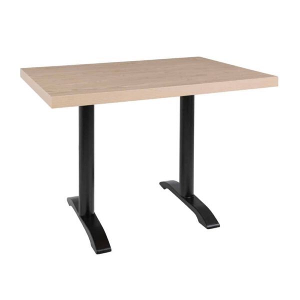 Bolero Pre-drilled Rectangular Table Top Antique Natural 1100(W) x 700(D)mm - Image 3