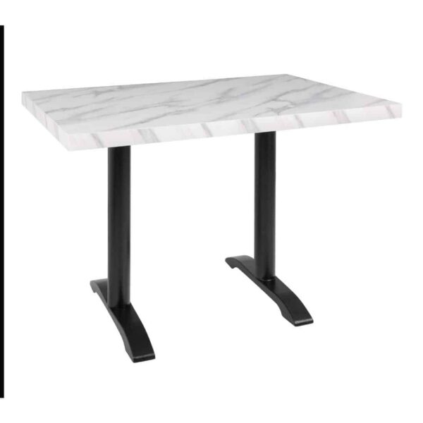 Bolero Pre-Drilled Rectangular Table Top Marble Effect 700mm - Image 8
