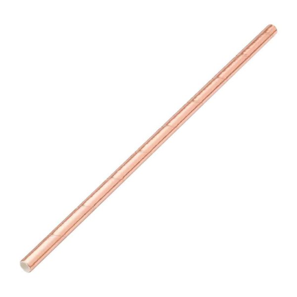 Utopia Biodegradable Paper Straws Copper (Pack of 250)