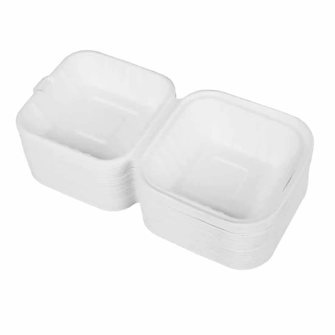 Fiesta Compostable Bagasse Burger Boxes with Side Ridges 152mm (Pack of 500) - Image 11