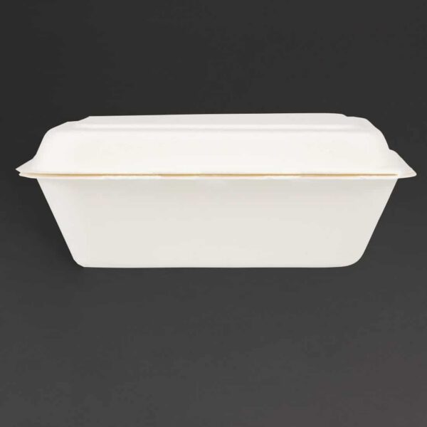 Fiesta Compostable Bagasse Hinged Food Containers 182mm - Image 7