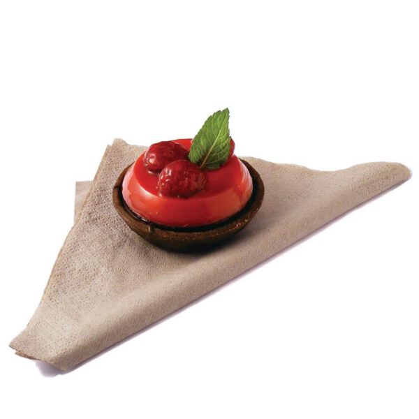 Vegware Recycled Lunch Napkin Kraft 33x33cm 2ply 1/4 Fold (Pack of 2000) - Image 2