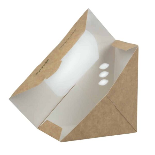 Vegware Compostable Kraft Sandwich Wedges 65mm (Pack of 500) - Image 4