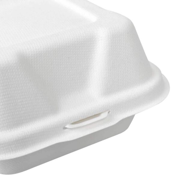Vegware Compostable Bagasse Burger Boxes 152mm (Pack of 500) - Image 5
