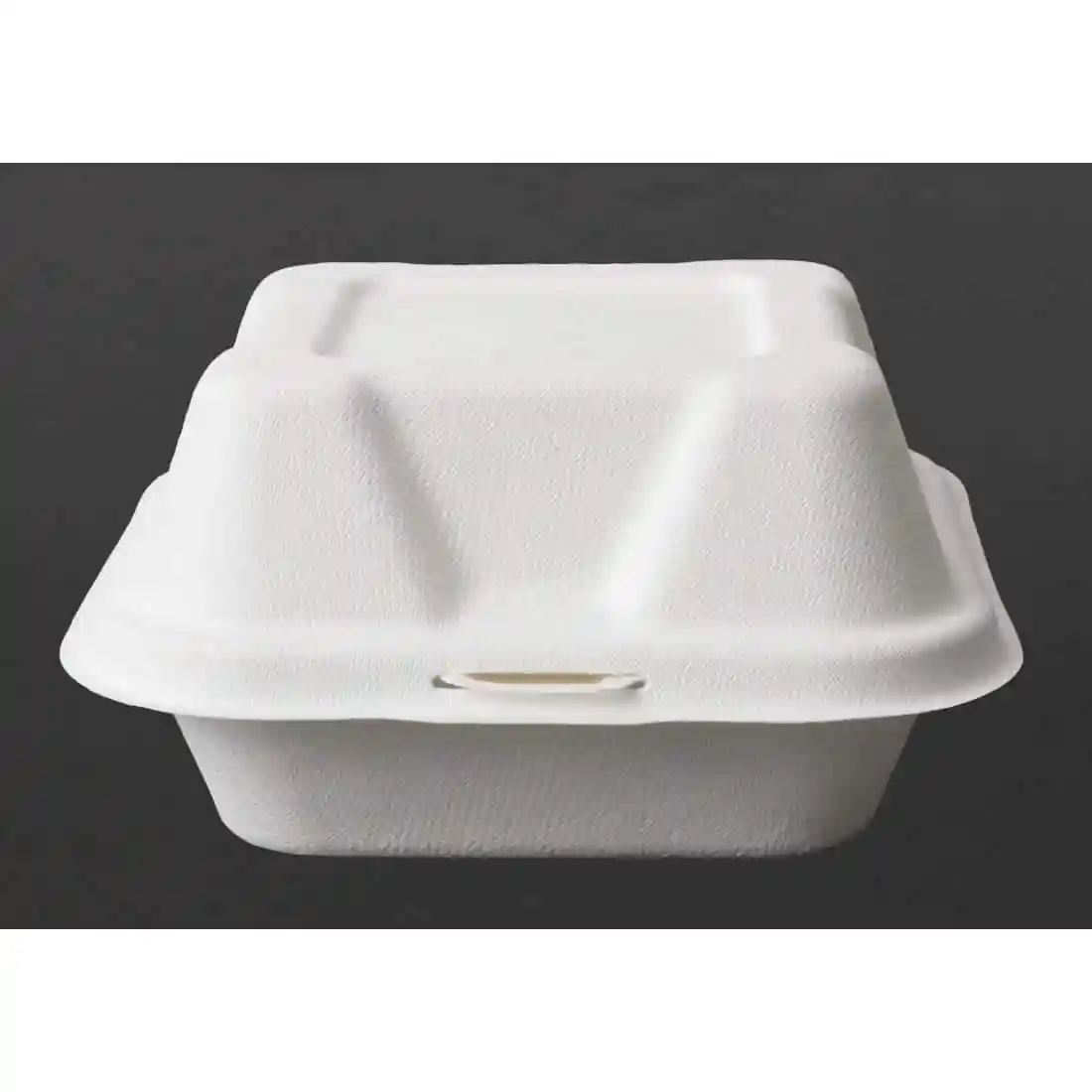 Vegware Compostable Bagasse Burger Boxes 152mm (Pack of 500) - Image 8