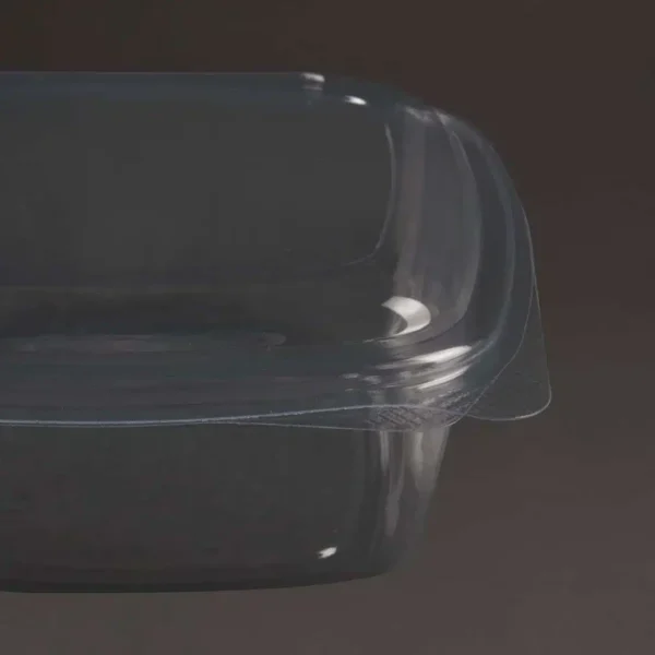 Vegware Compostable PLA Hinged-Lid Deli Containers 680ml / 24oz (Pack of 200) - Image 3