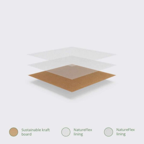 Vegware Compostable Kraft Sandwich Bags With PLA Window Large (Pack of 1000) - Image 4
