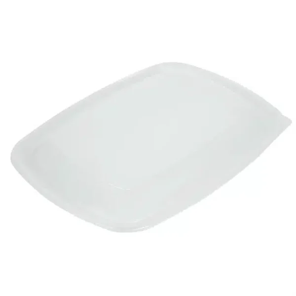 Fastpac Large Rectangular Food Container Lids 1350ml / 48oz (Pack of 150) - Image 1