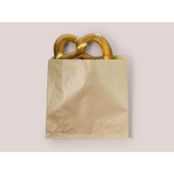 Vegware Compostable Paper Sandwich Bags Kraft - 7x7" (Pack of 1000) - Image 2