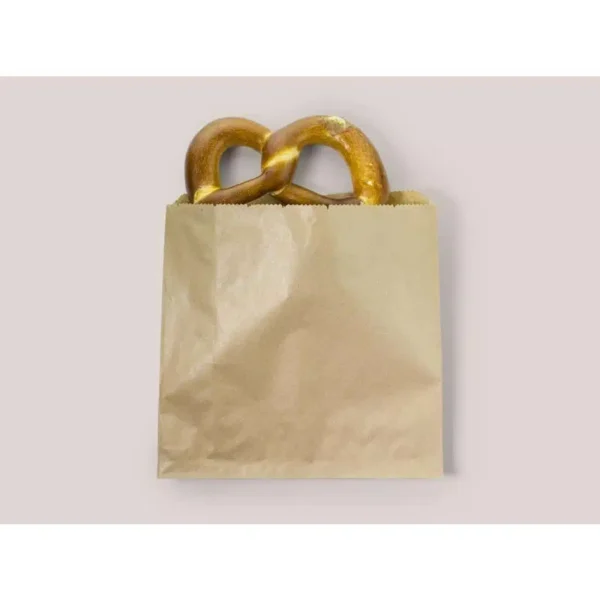 Vegware Compostable Paper Sandwich Bags Kraft - 7x7" (Pack of 1000) - Image 2
