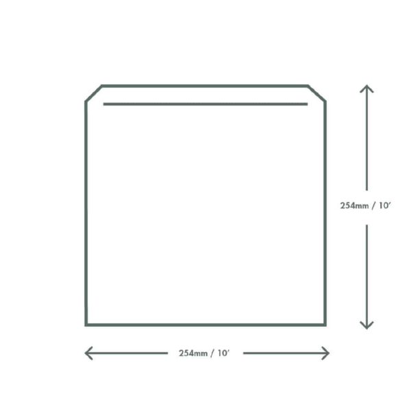 Vegware Compostable Paper Sandwich Bags Kraft - 7x7" (Pack of 1000) - Image 3